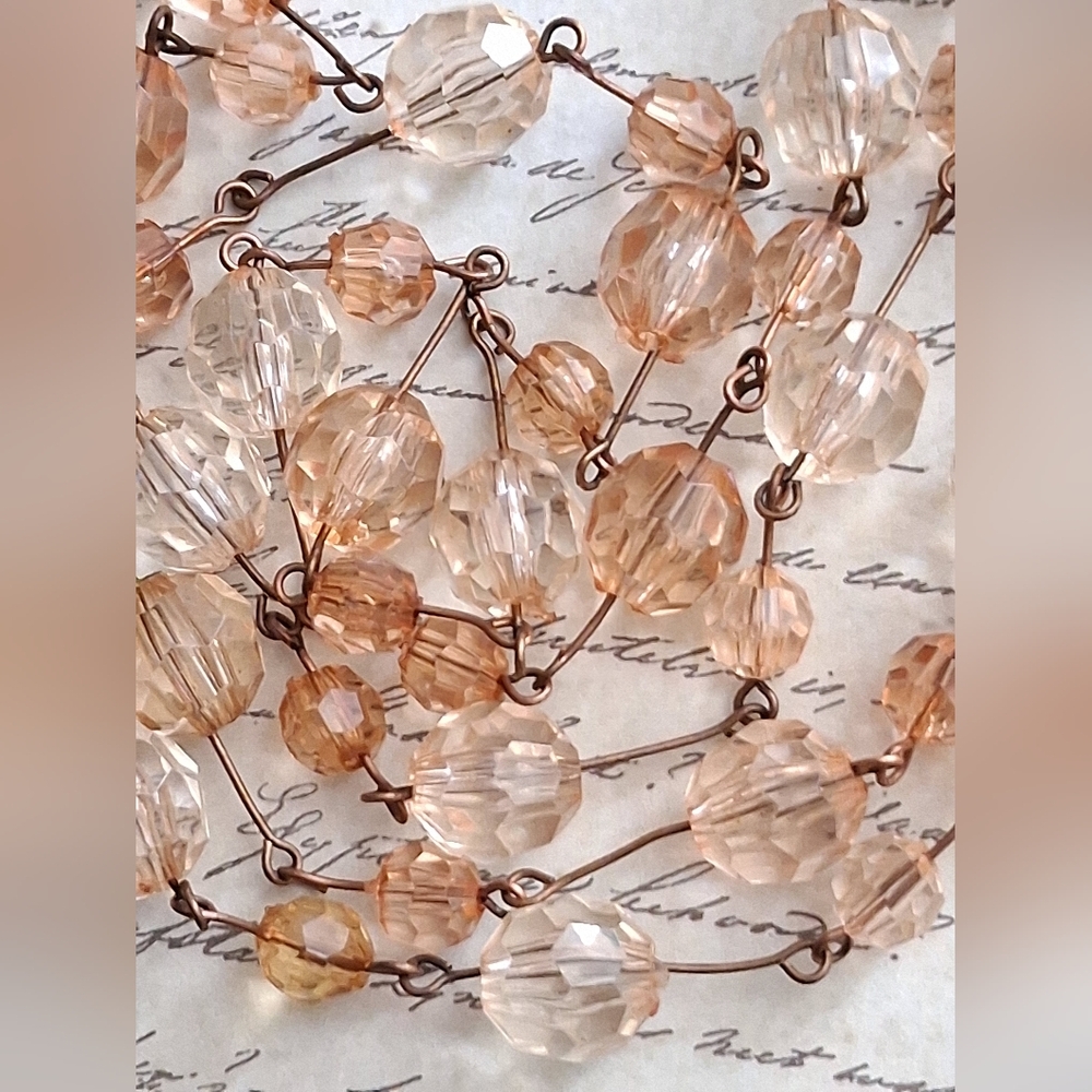 Vintage Crystal Beaded Necklace